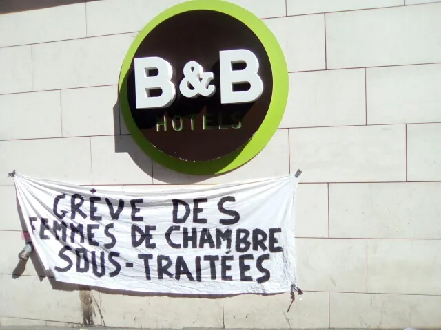 Mouvement de grève reconductible des femmes de chambre de l'hôtel B&B Joliette