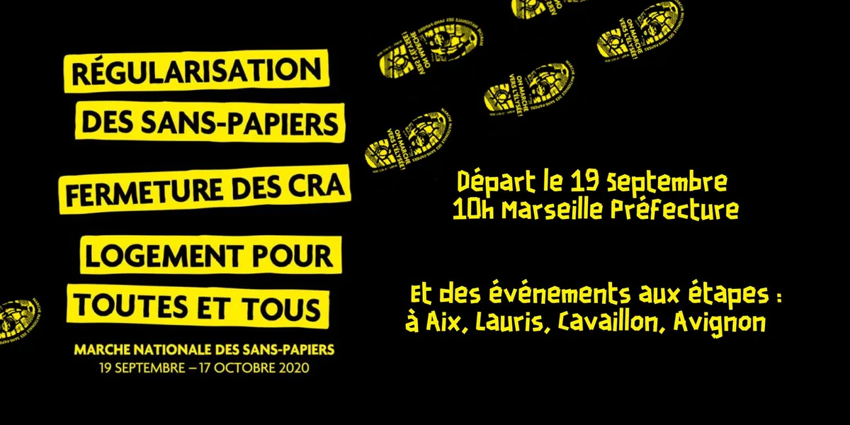 Sans-papiers : la marche des solidarités part de Marseille, le 19 septembre